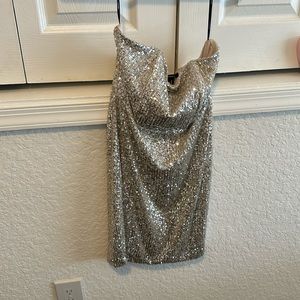 new with tags sparkly gold sequin dress